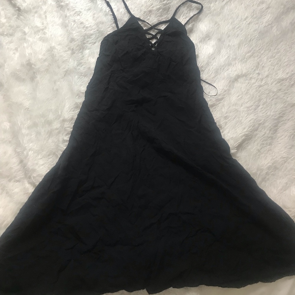 Black mini dress